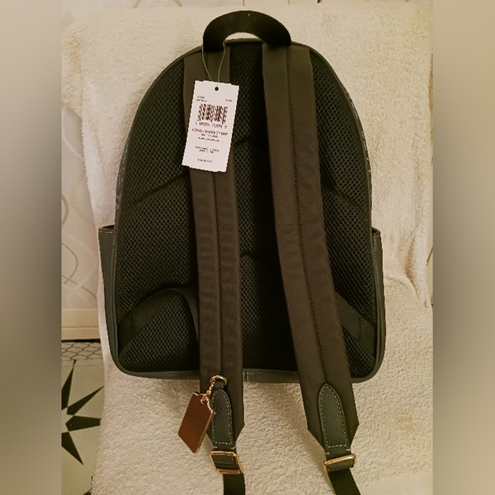 Coach Monogram Backpack Medium Size - Picture 8 of 16